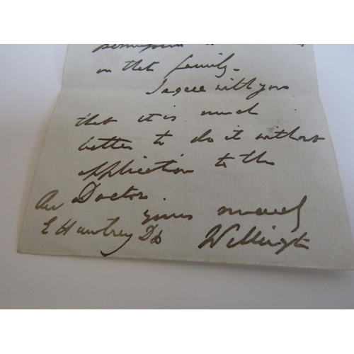 592 - Nineteenth Century Letter Handwritten Signed by the Duke of Wellington Approximately Letter Approxim... 