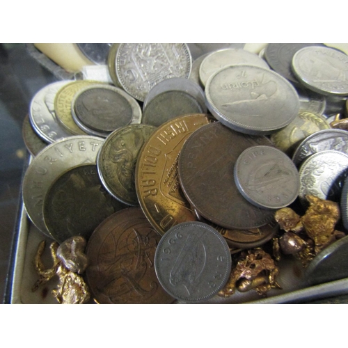 619 - Collection of Various Coins in Box Quantity As Photographed