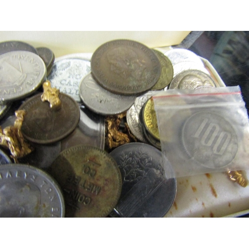 619 - Collection of Various Coins in Box Quantity As Photographed