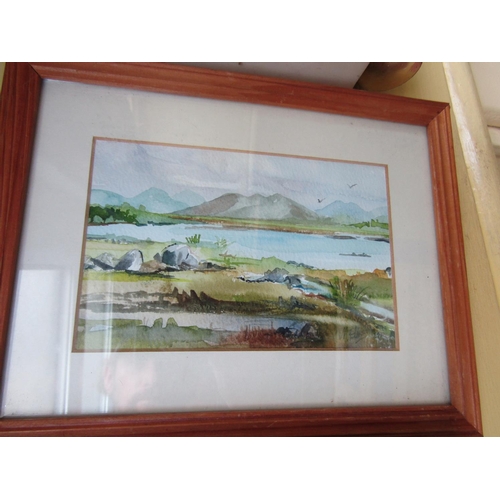 639 - Set of Four Irish School Watercolours by Elmes Each Signed Approximately 5 Inches High x 7 Inches Wi... 