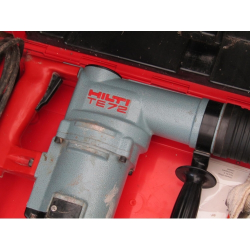 668 - Hilti Jack Hammer Hand Held with Case and Fittings