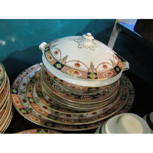 702 - Part Dinner Service Edwardian with Gilded Decoration Quantity As Photographed