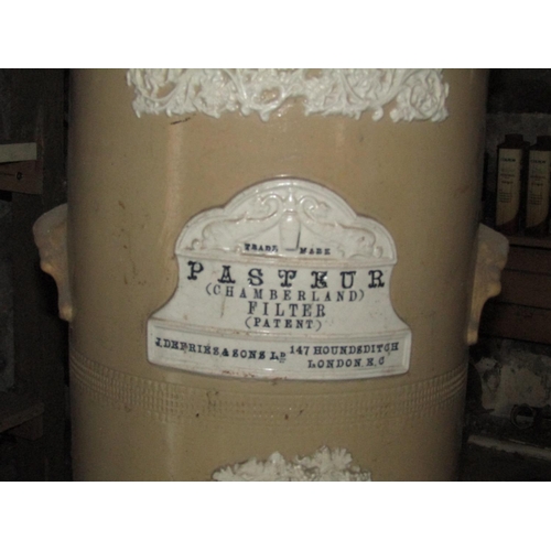 744 - Pasteur Victorian Water Filter Good Original Condition Approximately 32 Inches High