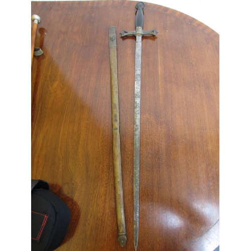 75 - Antique Ceremonial Sword with Scabbard