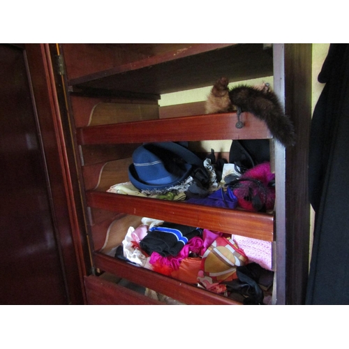 775 - Various Vintage Jackets contained within Wardrobe and Contents of Three Linen Shelves and Mink Stole