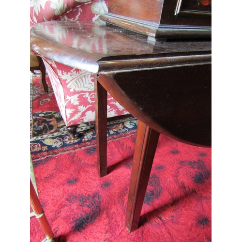 782 - Mahogany Drop Leaf Irish Hunt Table Approximately 6ft 6 Inches Long