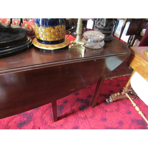 782 - Mahogany Drop Leaf Irish Hunt Table Approximately 6ft 6 Inches Long