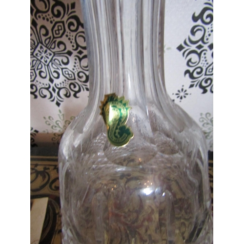 799 - Waterford Cut Crystal Decanter with Stopper Approximately 13 Inches High