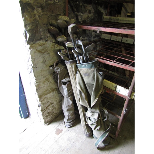 848 - Three Golf Bags with Clubs Quantity As Photographed