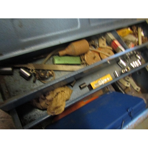 854 - Metal Toolbox with Contents As Photographed