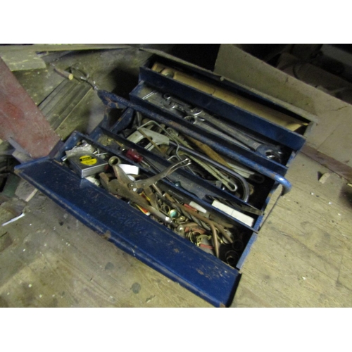 860 - Metal Toolbox with Contents As Photographed