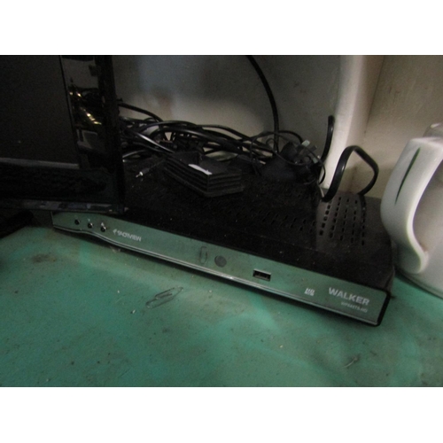 936 - Flat Screen Television Electrified Working Order and Saorview Receiver with Various Wires etc and Tw... 