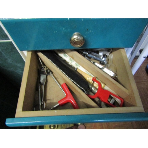 950 - Contents of Six Kitchen Cupboards and Three Drawers As Photographed Various Items Including Cutlery ... 