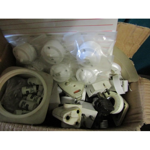 952 - Box of Electrical Items including Switches, Adaptors, Fuses etc