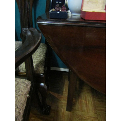 959 - Antique Drop-leaf Hunt Table Mahogany Approximately 6ft 6 Inches Wide