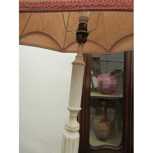 963 - Vintage Standard Lamp with Pagoda Form Shade Approximately 5ft High