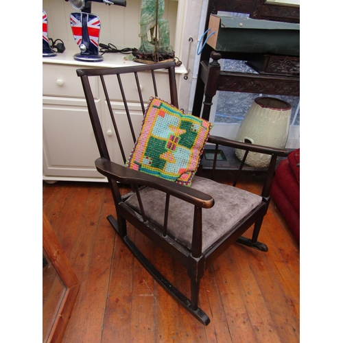 973 - Vintage Shaker Form Rocking Chair of Good Construction