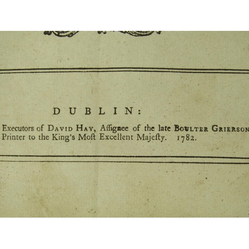 976 - Early Program The Psalms of David in Metre Published Dublin 1782