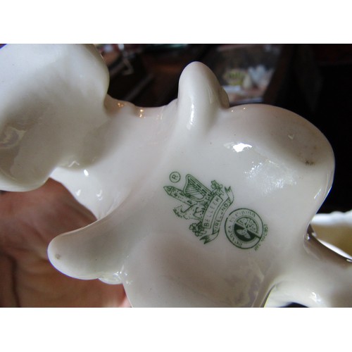 179 - Pair of Belleek Shaped Form Vases Each  Inches High Approximately