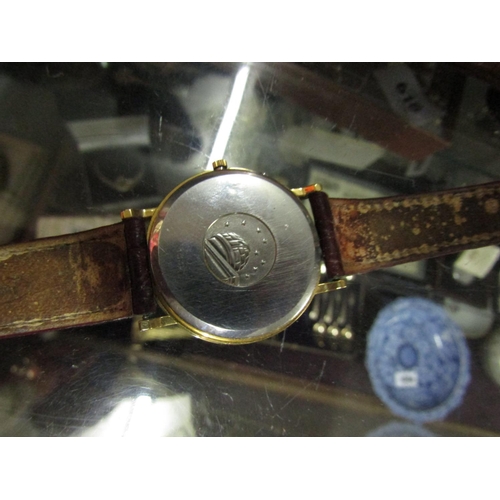 1936 - Omega Gentleman's Wristwatch on Original Leather Strap with Date Aperture