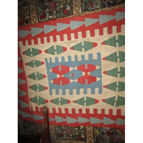 1939 - Rug Geometric Design 4ft 6 Inches Long x 3ft Wide Approximately