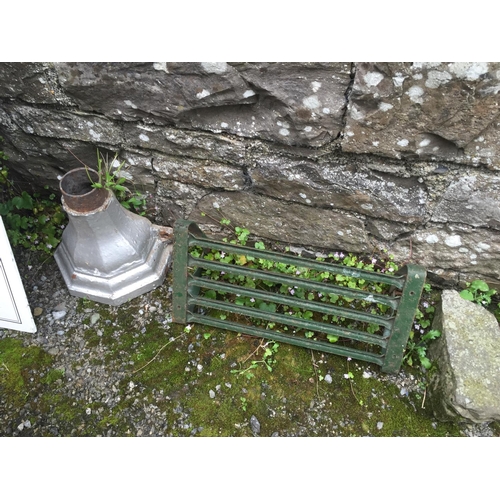 1944 - Victorian Cast Iron Drain Hopper and Metal Swing Seat