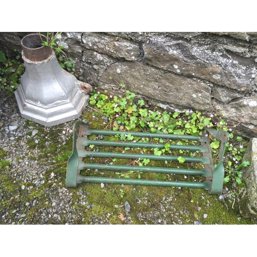 1944 - Victorian Cast Iron Drain Hopper and Metal Swing Seat