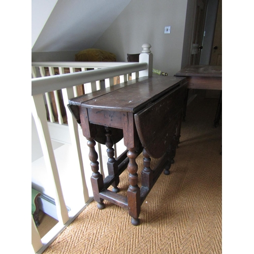 142 - George II Walnut Drop Leaf Table of Good Construction Attractive Colour Approximately 40 Inches Wide... 