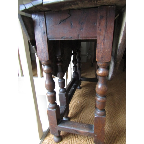 142 - George II Walnut Drop Leaf Table of Good Construction Attractive Colour Approximately 40 Inches Wide... 