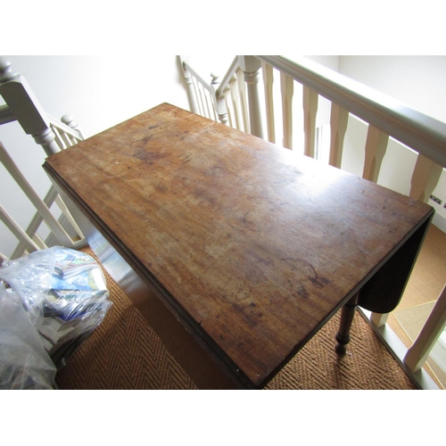 144 - Regency Mahogany Drop Leaf Table Fully Extending to 6ft 6 Inches on Turned Supports