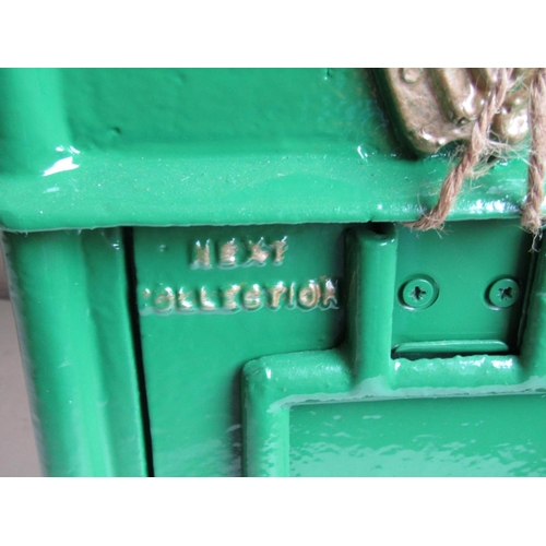 160 - Irish Post Office Cast Iron Post Box with Hibernian Harp and Original Key Attached Approximately 24 ... 