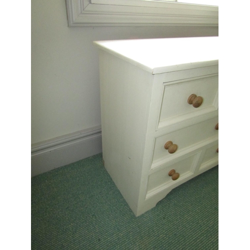 183 - Painted Pine Chest of Eight Drawers Approximately 5ft Wide