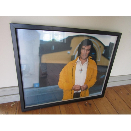 255 - Deirdre Power Man in Yellow Jacket Limerick 2005 Lambada Photograph Approximately 30 Inches High x 4... 