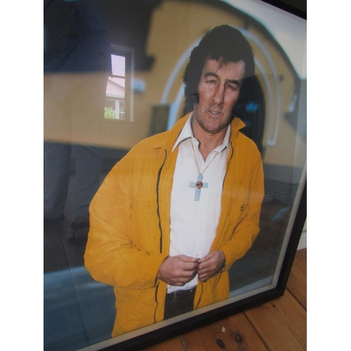 255 - Deirdre Power Man in Yellow Jacket Limerick 2005 Lambada Photograph Approximately 30 Inches High x 4... 