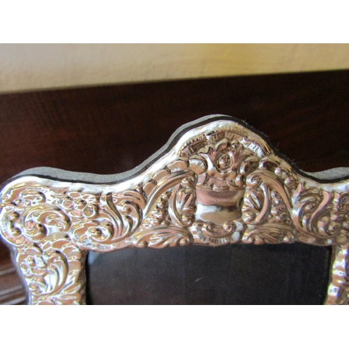 269 - Pair of Solid Silver Photograph Frames Rococo Decoration Each Approximately 8 Inches High x 5 Inches... 