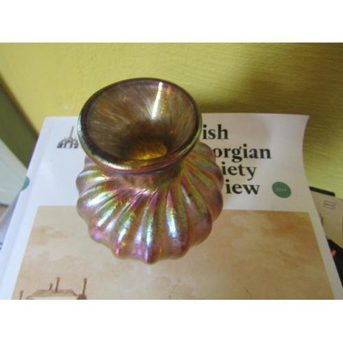 291 - Vintage French Glass Vase of Iridescent Form Approximately 5 Inches High