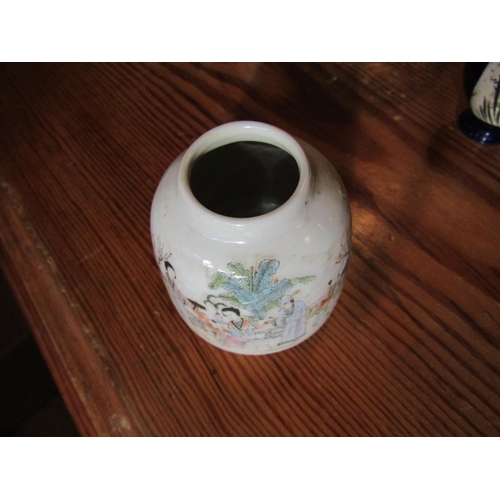 120 - Chinese Porcelain Ink Pot Approximately 2 Inches Diameter