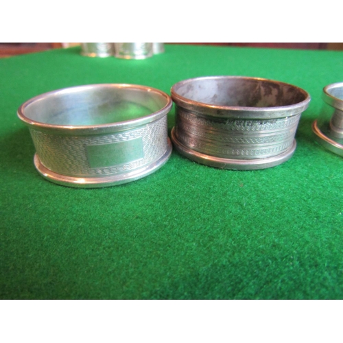 501 - Set of Six Antique Solid Silver Napkin Rings