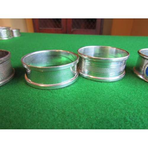 501 - Set of Six Antique Solid Silver Napkin Rings