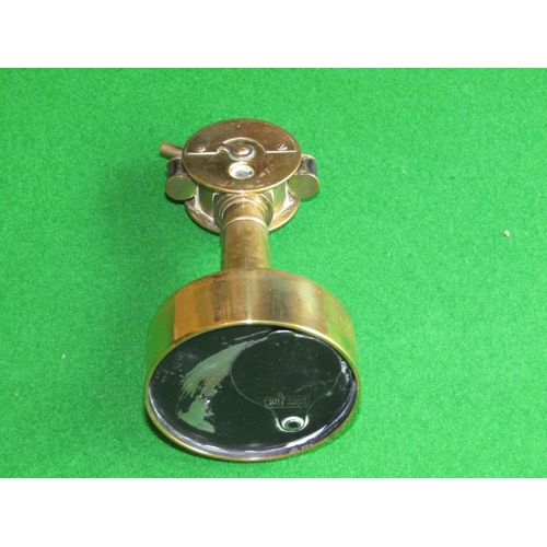 510 - Unusual Antique Brass Ships Telegraph Motif Cigar Cutter Working Order Approximately 4 Inches High