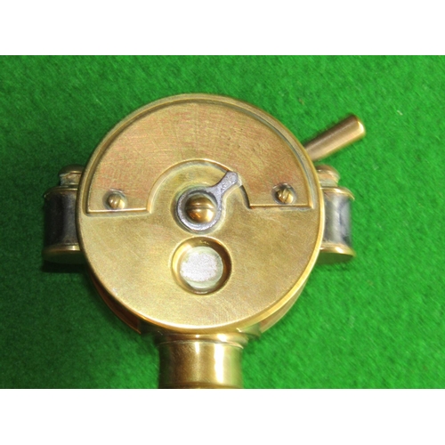 510 - Unusual Antique Brass Ships Telegraph Motif Cigar Cutter Working Order Approximately 4 Inches High