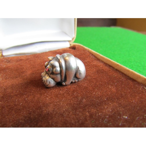 73 - Unusual Russian Solid Silver Novelty Hippopotamus Figure