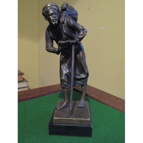 1162 - Bronze Sculpture Water Seller Approximately 12 Inches High