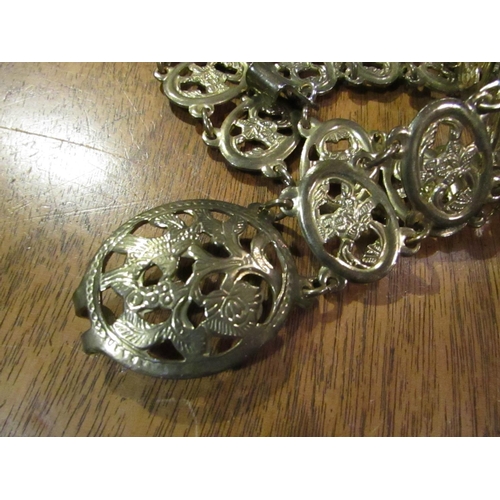 1174 - Vintage Malay Dayak Ladies Belt Cast Brass Vintage