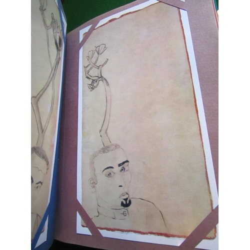 12 - Francesco Clemente Unusual Copperbound Book of Various Lithographs Published by Anthony d'Offay Good... 