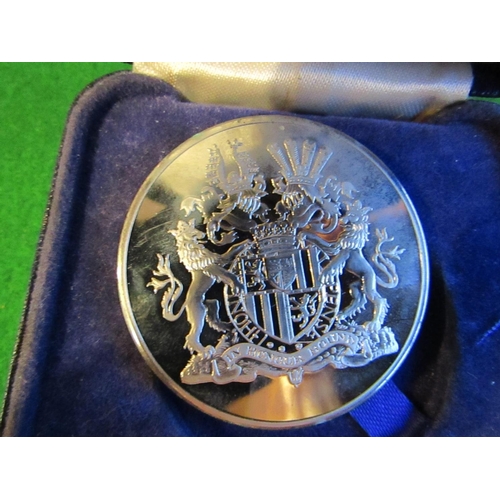 171 - Silver Token Commemorating Broadlands Home of Lord Mountbatten contained within Original Presentatio... 