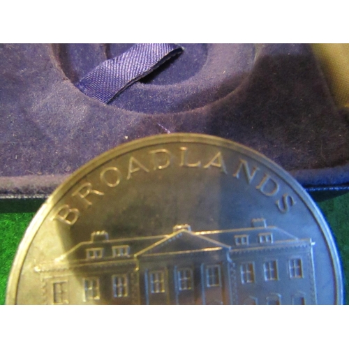 171 - Silver Token Commemorating Broadlands Home of Lord Mountbatten contained within Original Presentatio... 