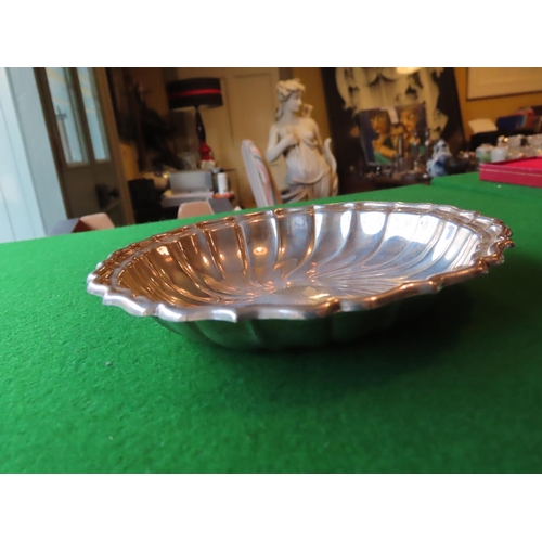 174 - Silver Dish of Shaped Form Approximately 7 Inches Diameter