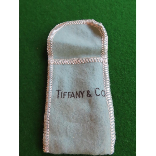 180 - Tiffany Solid Silver Money Clip with Pouch