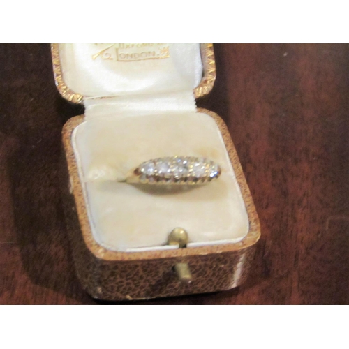 225 - Ladies Diamond Ring 5 Stone Mounted on 18 Carat Yellow Gold Ring Size P